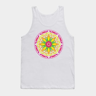 Colorful Flower Elegant Madala Art Tank Top